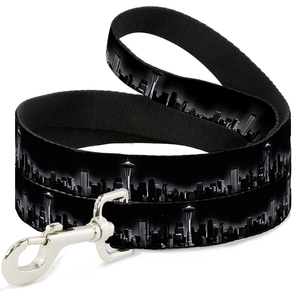 Dog Leash - Seattle Vivid Skyline Black/White