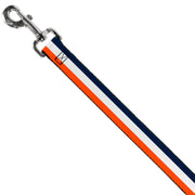 Dog Leash - Stripe Navy/White/Orange