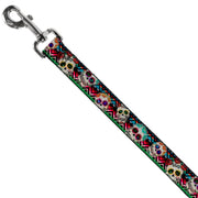 Dog Leash - Sugar Skulls Zarape Multi Color
