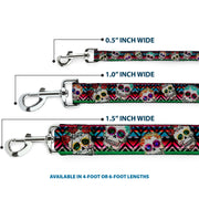Dog Leash - Sugar Skulls Zarape Multi Color