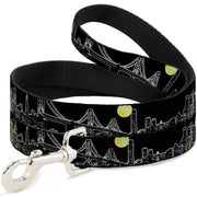 Dog Leash - San Francisco w/Moon Vivid Skyline Black