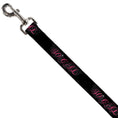 Load image into Gallery viewer, Dog Leash - SO CAL Script/Wings Black/Gray/Pink
