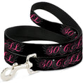Load image into Gallery viewer, Dog Leash - SO CAL Script/Wings Black/Gray/Pink

