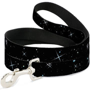 Dog Leash - Shining Stars Black/White