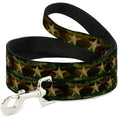 Load image into Gallery viewer, Dog Leash - Star Camo Olive/Gold

