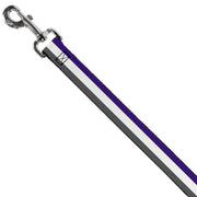 Dog Leash - Stripes Purple/White/Gray