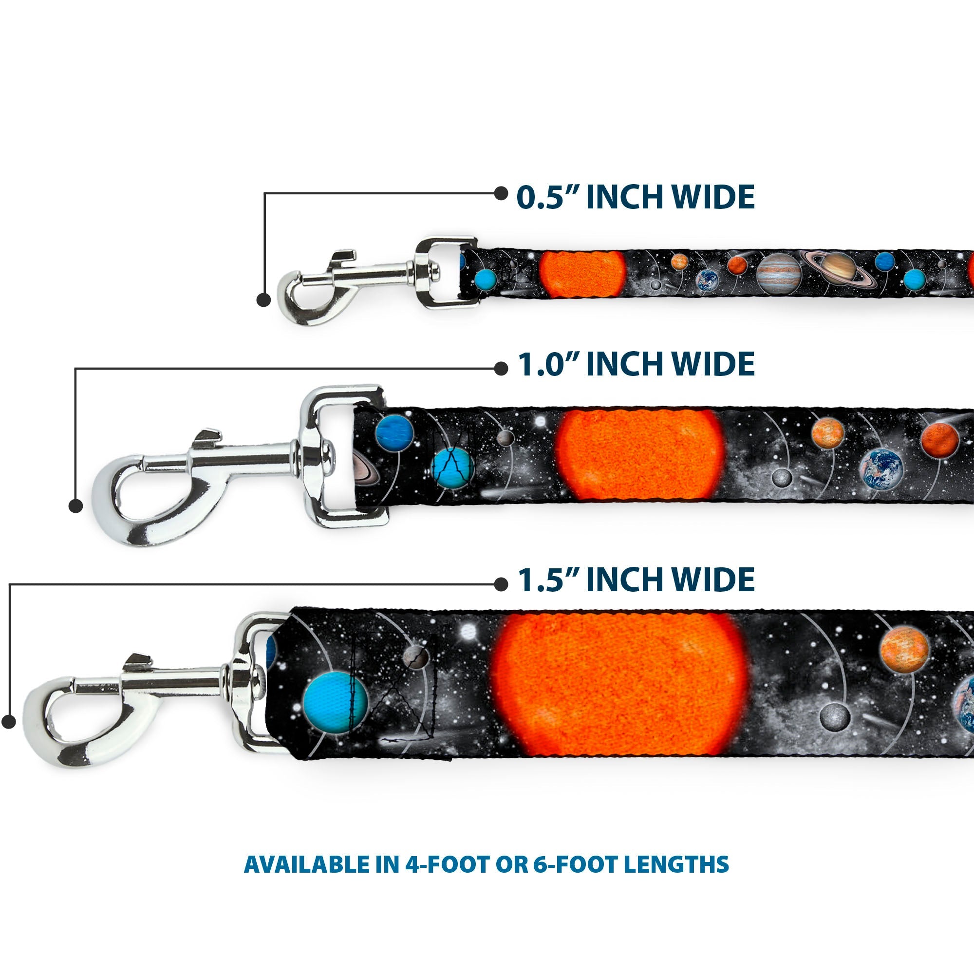Dog Leash - Solar System Sun/Planets/Stars