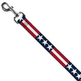 Load image into Gallery viewer, Dog Leash - Stars & Stripes Blue/White/Red/White
