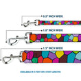 Load image into Gallery viewer, Dog Leash - Stained Glass Mosaic2 Multi Color/Navy
