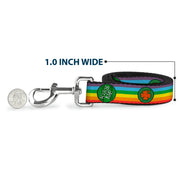 Dog Leash - St. Pat's Rainbow/Coins