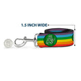 Load image into Gallery viewer, Dog Leash - St. Pat's Rainbow/Coins
