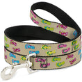 Load image into Gallery viewer, Dog Leash - Tropical Flip Flops Tan/Multi Color
