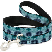 Dog Leash - Tie Dye Reflection Turquoise Blues