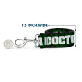 Load image into Gallery viewer, Buckle-Down Dog Leash - TRUST ME I'M A DOCTOR/Marijuana Haze Leag Greens/White
