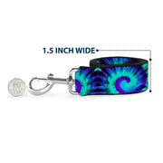 Dog Leash - Tie Dye Swirl Purples/Blues