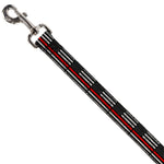 Dog Leash - Thin Red Line Flag Weathered Black/Gray/Red