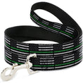 Load image into Gallery viewer, Dog Leash - Thin Green Line Flag Weathered Black/Gray/Green
