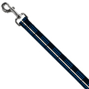 Dog Leash - Thin White Line Flag Weathered Black/Blue/White