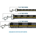 Load image into Gallery viewer, Dog Leash - Thin Yellow Line Flag Weathered Black/Gray/Yellow
