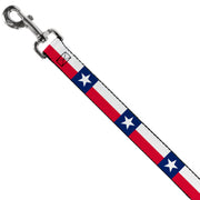 Dog Leash - Texas Flag Continuous Repeat