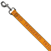 Dog Leash - TRIGGERED Orange/Burgundy