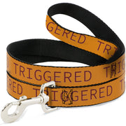 Dog Leash - TRIGGERED Orange/Burgundy