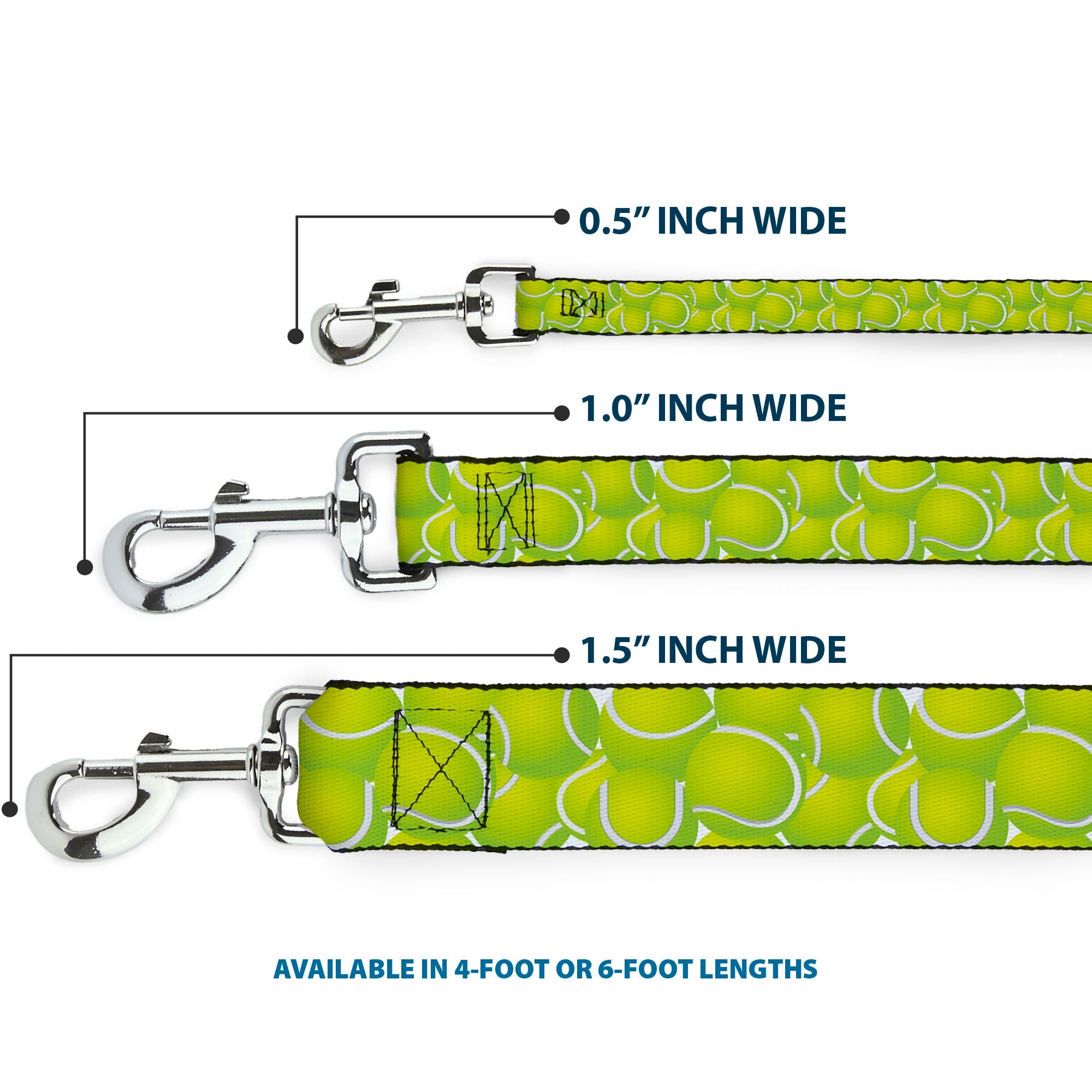 Dog Leash - Tennis Balls Stacked