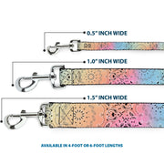 Dog Leash - Bandana Paisley Ombre Pastel/Black
