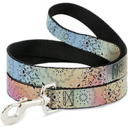 Dog Leash - Bandana Paisley Ombre Pastel/Black