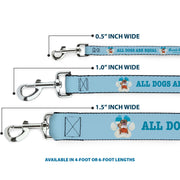 Dog Leash - BEACH DAWG CARE ALL DOGS ARE EQUAL Blues