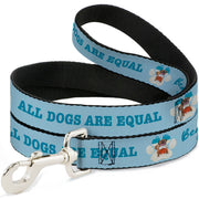 Dog Leash - BEACH DAWG CARE ALL DOGS ARE EQUAL Blues