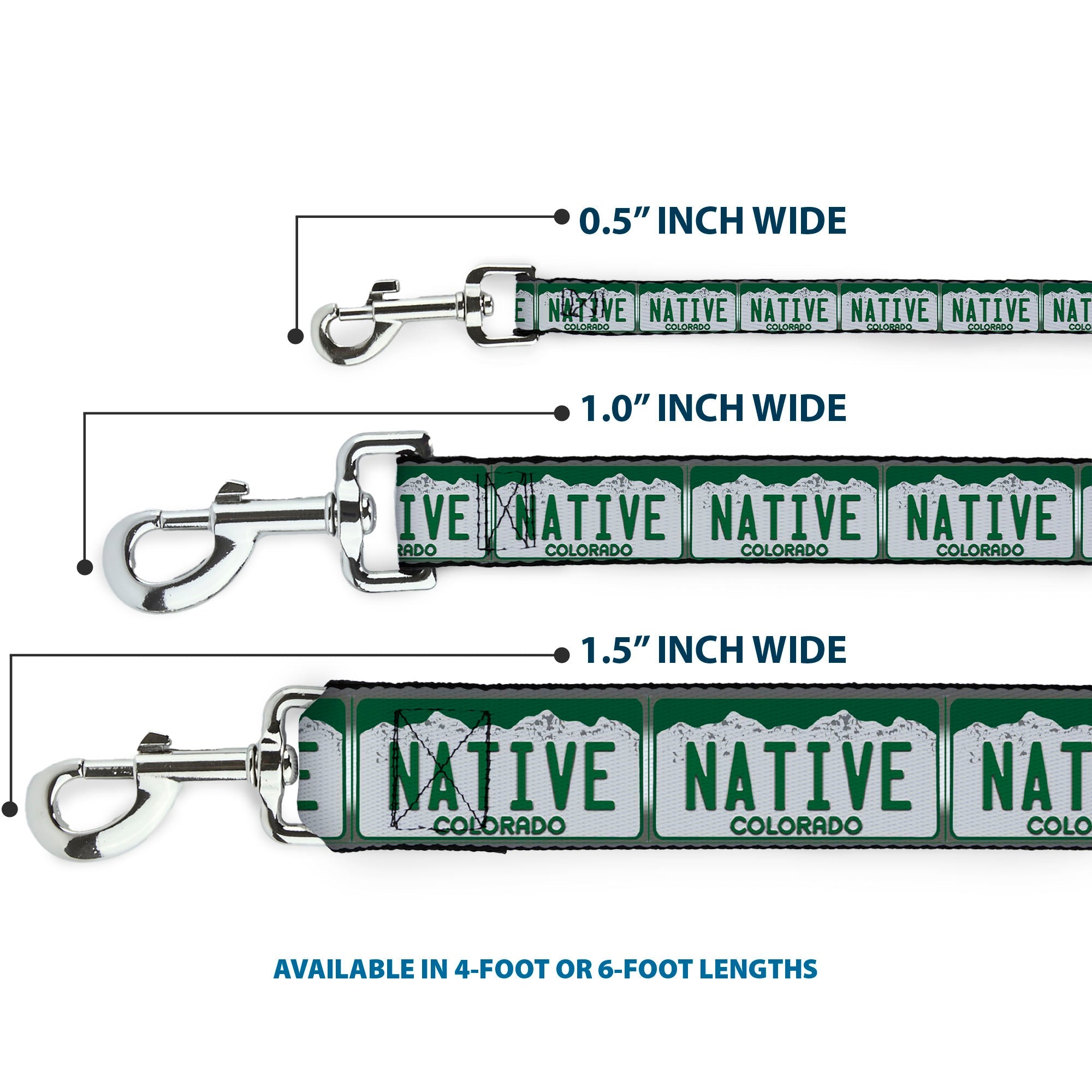 Dog Leash - Colorado License Plate NATIVE