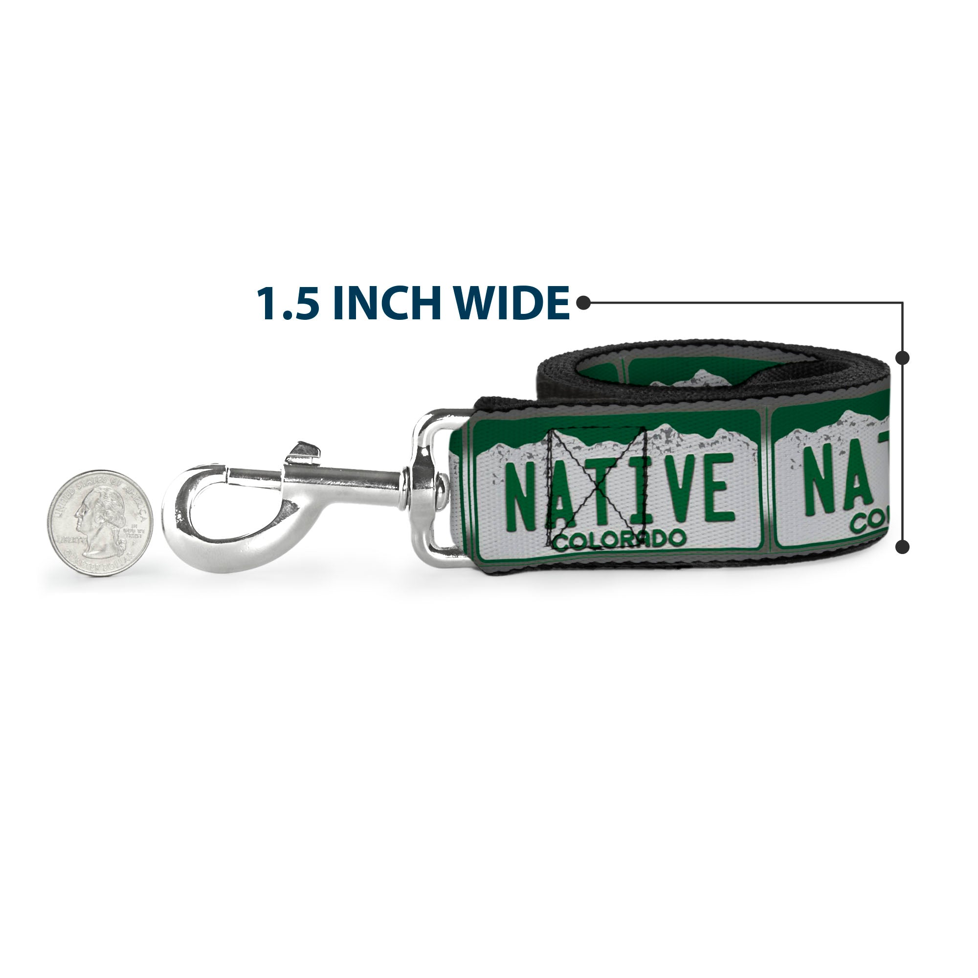 Dog Leash - Colorado License Plate NATIVE
