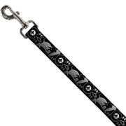 Dog Leash - Colorado Skier/Snowboarder Black/White/Grays