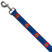 Dog Leash - Colorado Skier3 Blues/Red/Yellow
