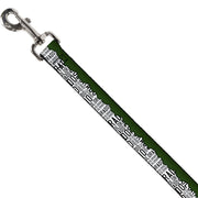 Dog Leash - Colorado Mountains Green/White/Black Text