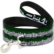 Dog Leash - Colorado Mountains Green/White/Black Text