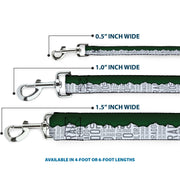 Dog Leash - Colorado Mountains Green/White/Gray Text