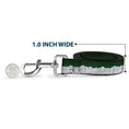 Load image into Gallery viewer, Dog Leash - Colorado Mountains Green/White/Gray Text
