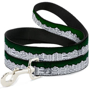 Dog Leash - Colorado Mountains Green/White/Gray Text
