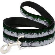 Dog Leash - Colorado Mountains Green/Black Text/Grays