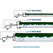 Dog Leash - Colorado Solid Mountains Green/White
