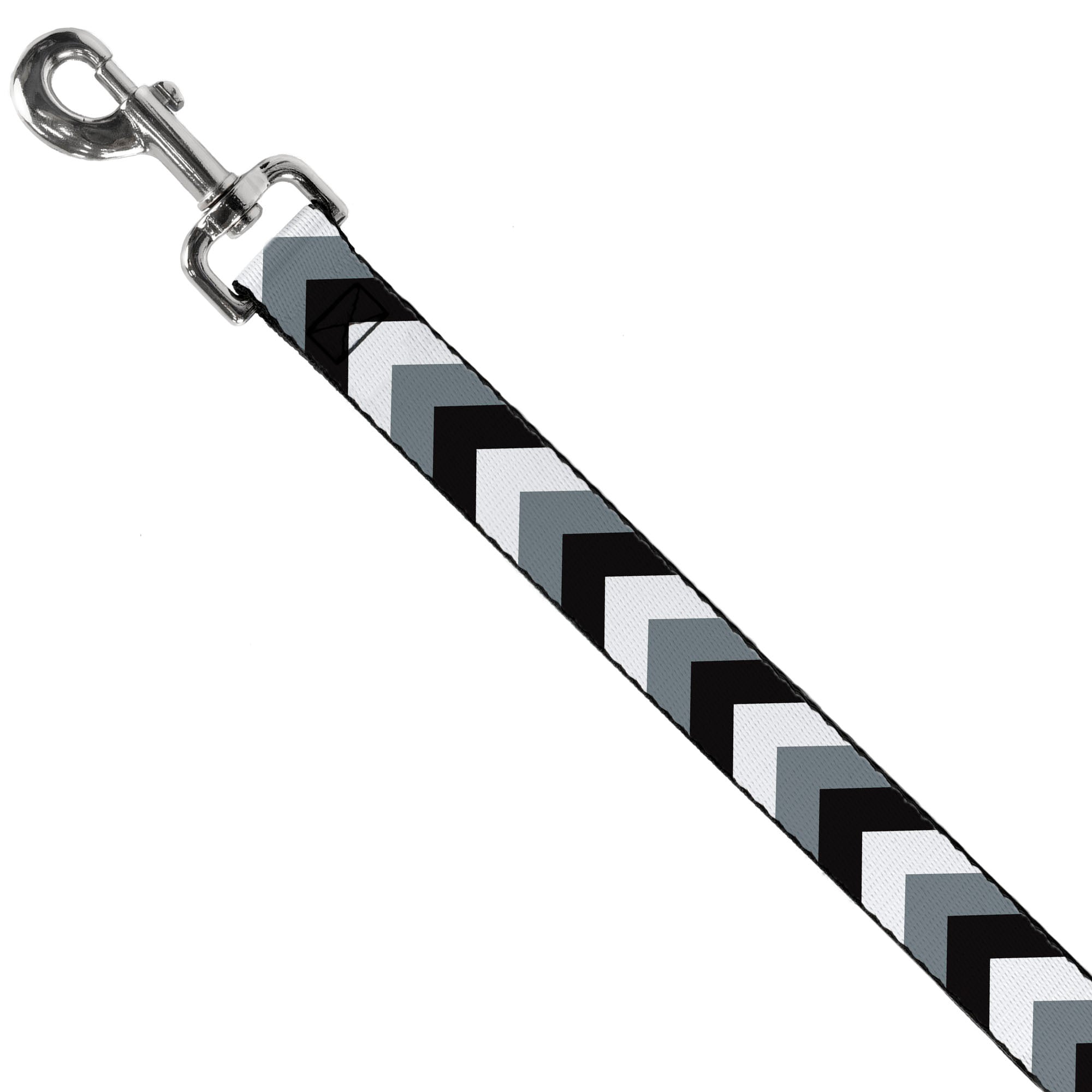 Dog Leash - Chevron White/Gray/Black