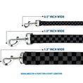 Load image into Gallery viewer, Dog Leash - Checker Weathered2 Black/Gray
