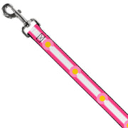 Dog Leash - Colorado Flags7 Repeat Pinks/White/Light Pink/Yellow