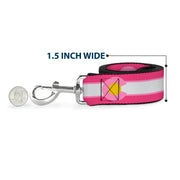 Dog Leash - Colorado Flags7 Repeat Pinks/White/Light Pink/Yellow
