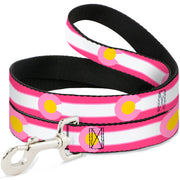 Dog Leash - Colorado Flags7 Repeat Pinks/White/Light Pink/Yellow