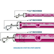 Dog Leash - Colorado Paw/Mountains Pinks