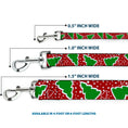 Load image into Gallery viewer, Dog Leash - Christmas Trees/Stars Red/White/Green
