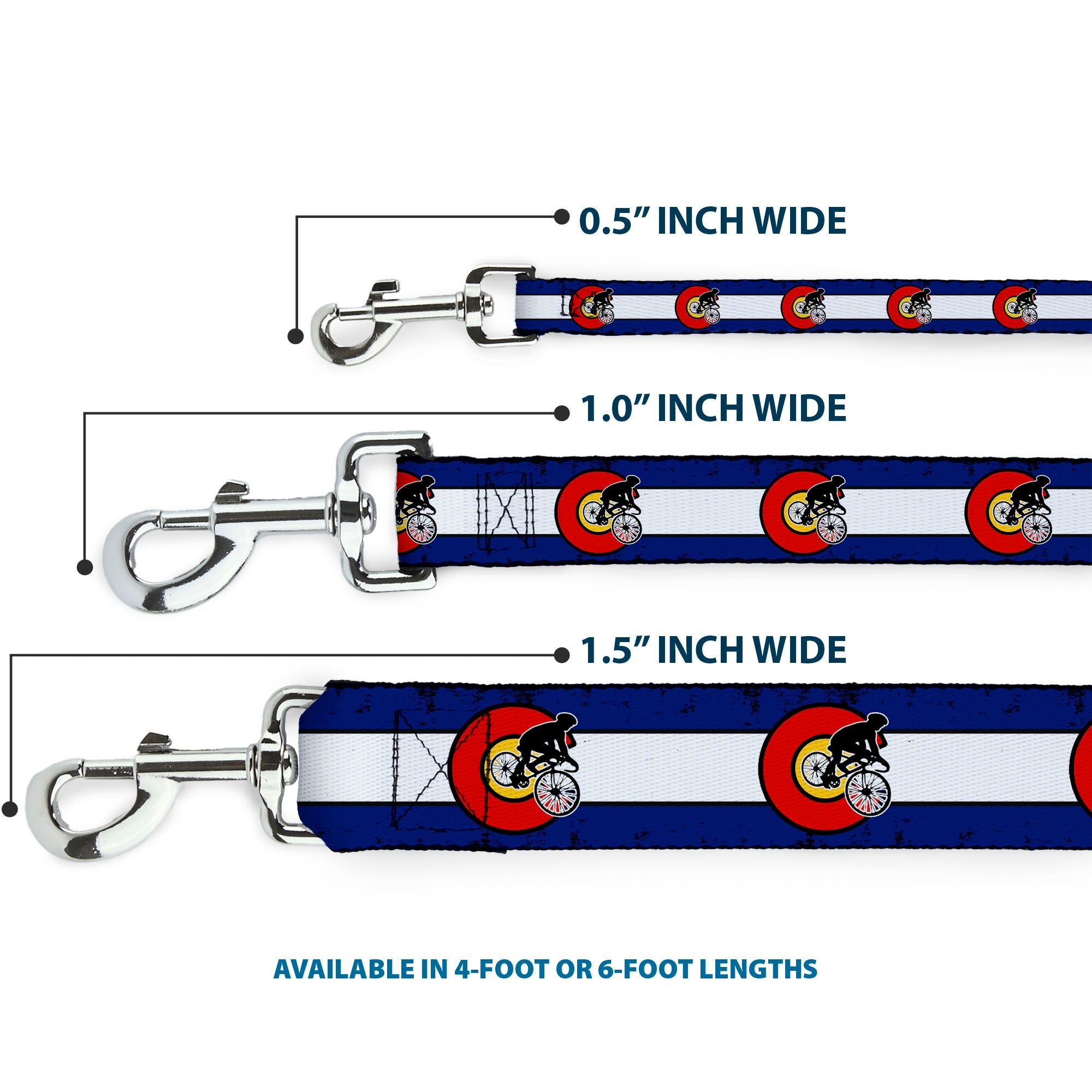 Dog Leash - Colorado Biker Distressed